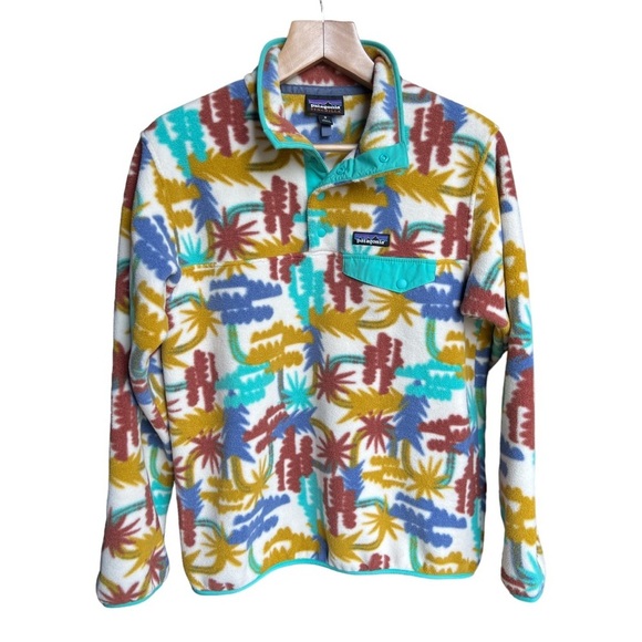 Patagonia Jackets & Blazers - Patagonia Lightweight Synchilla Fleece Tree Pattern Snap-T Pullover Adult Medium